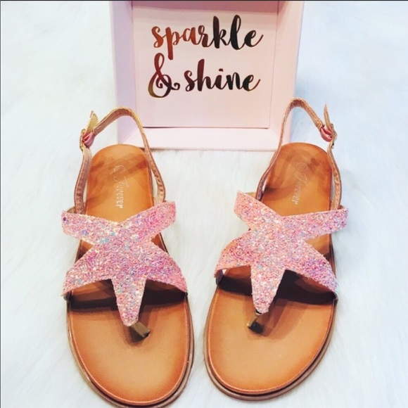 Shoes - Mermaid Glittery Starfish Sandals